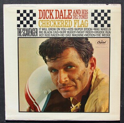 Dick Dale- Checkered Flag- Capitol T 2002- Mono- Orig 1963 Press- Hear