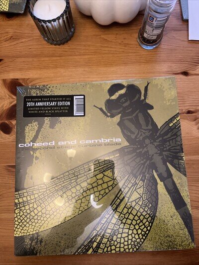 Coheed and Cambria the Second Stage Turbine Blade Vinyl 12" yellow W&B Splatter