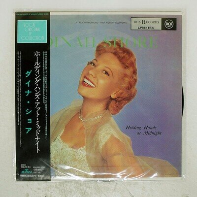 DINAH SHORE HOLDING HANDS AT MIDNIGHT BMG BVJJ2841 Japan OBI VINYL LP