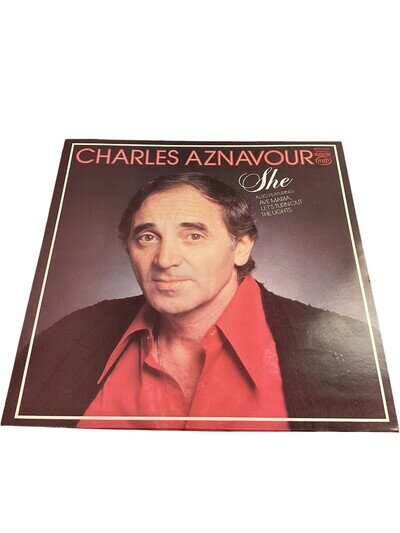 Charles Aznavour She Album Vinyl Record LP