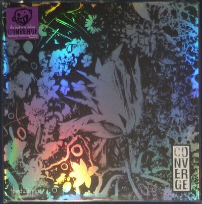 Converge - The Dusk In Us on Neon Purple with Neon Orange Splatter vinyl.