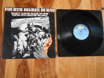 MOLLY HATCHET- FOURTH DEGREE BURNS 4 TRACK 12" SINGLE ORIG 1980. METAL. ROCK