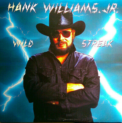 HANK WILLIAMS JR - Wild Streak (1988 LP) USED