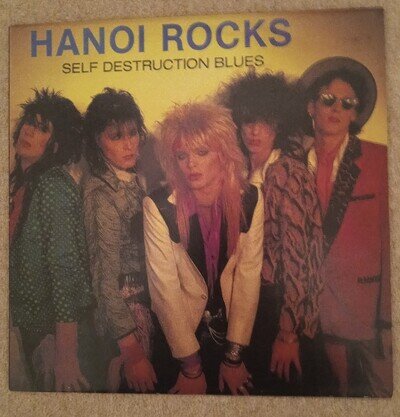 Hanoi Rocks Self Destruction Blues Vinyl LP Ex. Cond. 1983 LICLP4 Lick Records