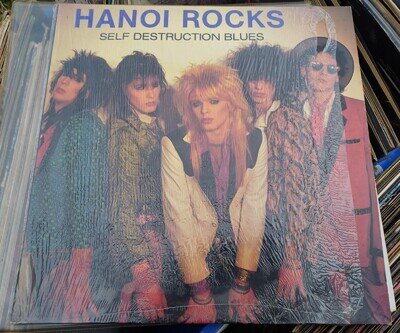 Hanoi Rocks - Self Destruction Blues original 1985 vinyl LP, sleeve wrapped