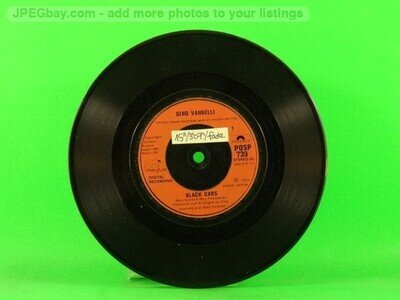 VANNELLI,GINO BLACK CARS (137) 7" POLYDOR