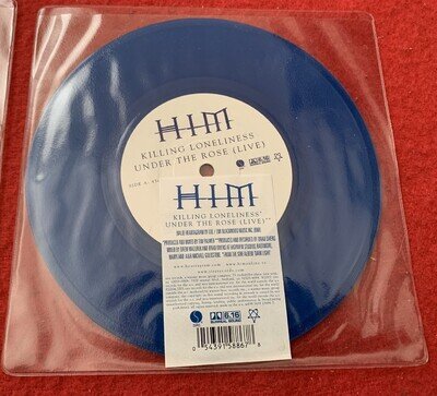 HIM RARE LTD 7" SINGLE KILLING LONELINESS BLUE VINYL 2005 NEW OLD STOCK NR MINT