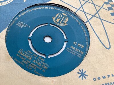 Frankie Avalon VG++ UK Pye Intl 45 1962 you are mine lovely copy playgraded