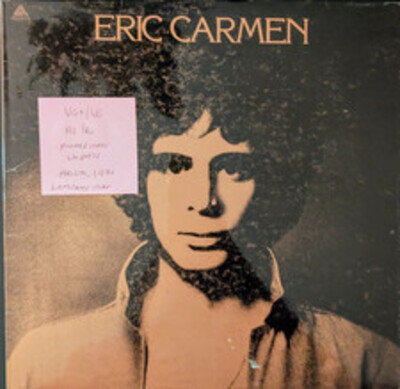 Eric Carmen Self Titled Vinyl Record VG+/VG ARTY120 1975