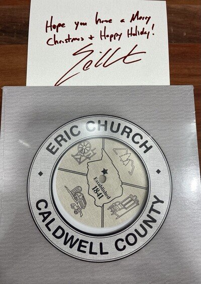 Eric Church Caldwell County WHITE 45 Vinyl CHURCH CHOIR EDITION with Bonus! ⚡️