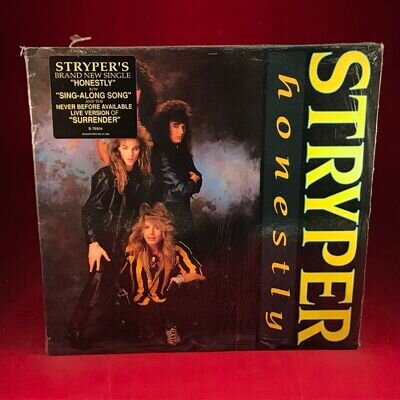 STRYPER Honestly 1987 Canadian issue 3-track 12" Vinyl single. Enigma original A