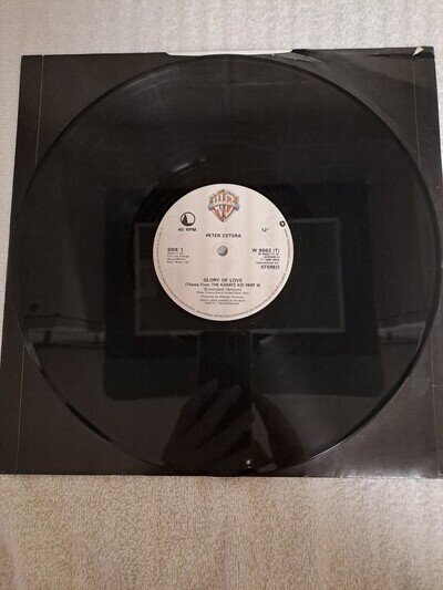 Peter Cetera- Glory of Love (Extended Version) 12" Single Karate Kid II W8662T