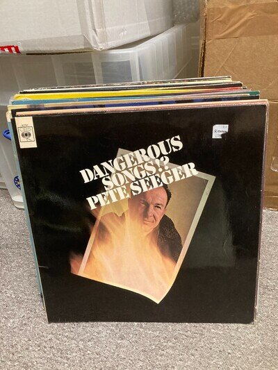 PETE SEEGER DANGEROUS SONGS ORIGINAL UK 1966 MONO VINYL LP, BPG62751, A1/B1, VG+