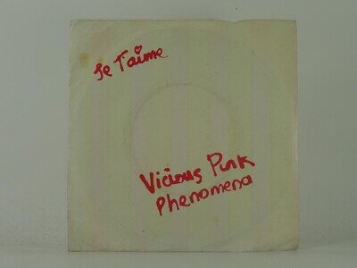 VICIOUS PINK PHENOMENA JE TAIME (45) 2 Track 7" Single including Picture Sleeve