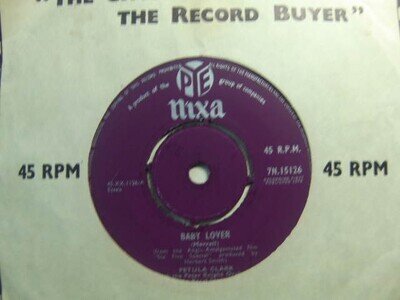Petula Clark – Baby Lover 1958 7” Pye 7N 15126