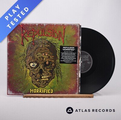 Repulsion Horrified A1 B1d Reissue LP Album Vinyl Record NECRO 002 - EX/EX