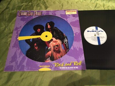 PRETTY BOY FLOYD Rock And Roll MCA 1990 LTD. EDITION NUMBERED ROTARY WHEEL COVER