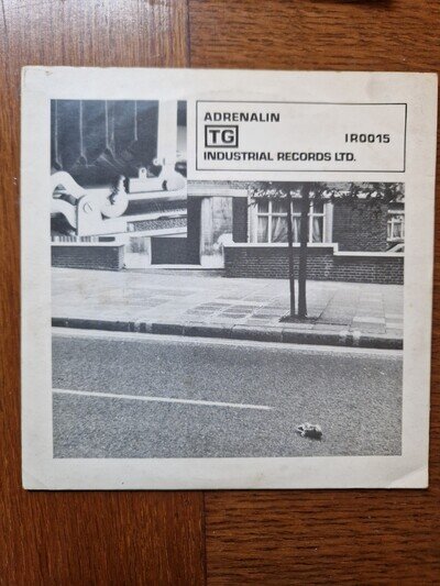 Throbbing Gristle 'Adrenalin' + 'Distant Dreams' 7 inch vinyl Industrial Records