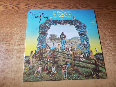 HAND AUTOGRAPHED 1960s MINT-EXC Tiny Tim – For All My Little Friends 6351 LP33
