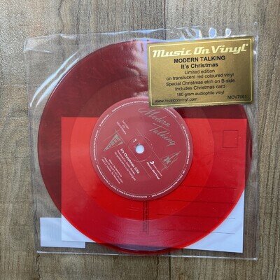 Modern Talking It’s Christmas Limited Edition Red Vinyl with Christmas Card