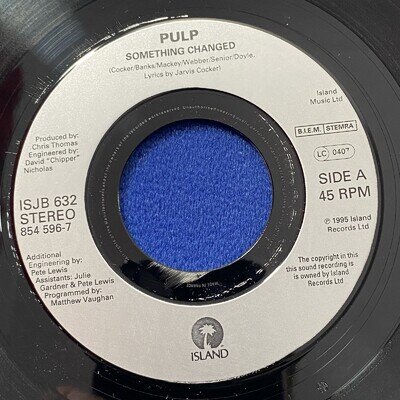 Pulp – Something Changed / Disco 2000 (7” Mix) UK Jukebox Single