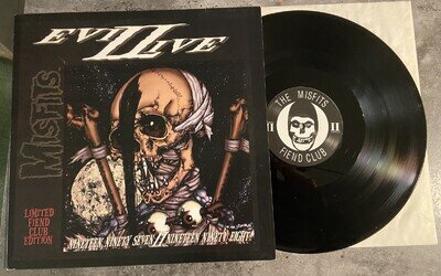 MISFITS - Evilive II LP 2003 rare Fiend Club punk graves