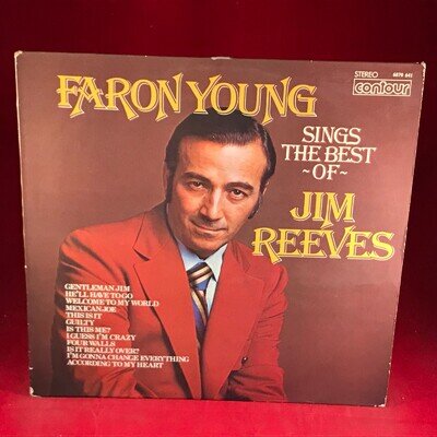 FARON YOUNG Sings The Best Of Jim Reeves 1975 UK vinyl LP contour