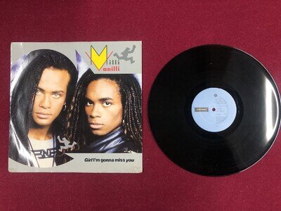 MILLI VANILLI Girl I’m Gonna Miss You Baby Don’t Forget My Number 12” Vinyl