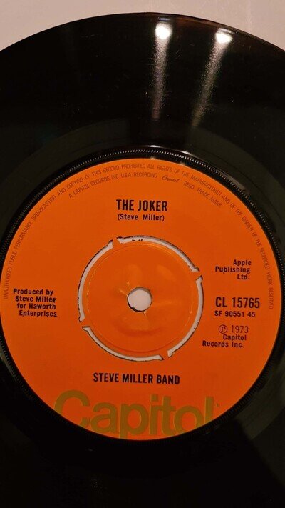 Steve Miller Band,The Joker, 1973 7" 45rpm VG+