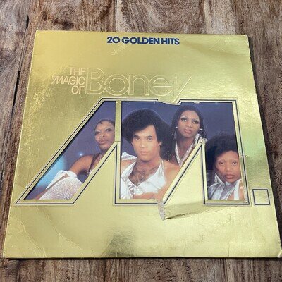 BONEY M - THE MAGIC OF - BEST OF - 20 TRACKS VG/EX VINYL LP / PRINTED INNER