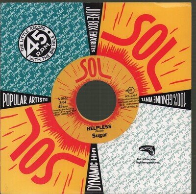 Sugar (Bob Mould's Group) Helpless / Changes 7" vinyl USA Rykodisc 1992 7"