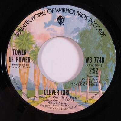 Soul Funk 45 TOWER OF POWER Clever Girl WARNER BROS VG+ HEAR d