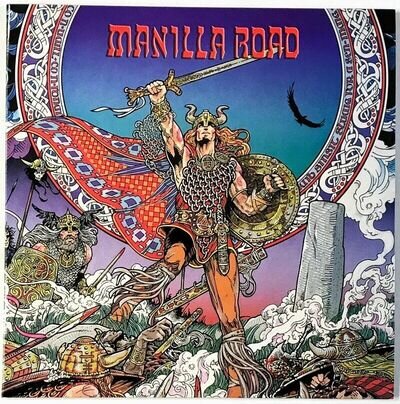 MANILLA ROAD Mark of the Beast 2-LP U.S. epic heavy metal early 80s demos BLUE