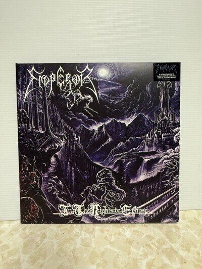 Emperor In The Nightside Eclipse LP Black White Blue Swirl Half Speed 2022