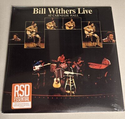 Bill Withers Live At Carnegie Hall 50th Anniversary Custard Vinyl Double LP