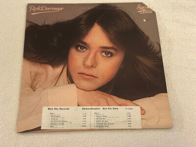 RICK DERRINGER - Spring Fever - US PROMO G/F LP (1975) W/Inner Blues Rock EX/VG