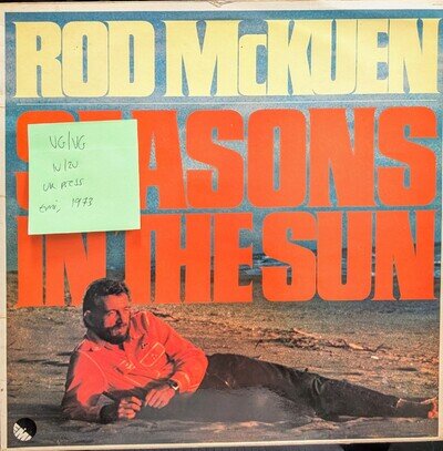 Rod McKuen Seasons In The Sun Vinyl Record VG/VG EMC3036 1973