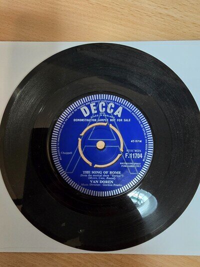Van Doren – The Song Of Rome 7" Vinyl Promo VG+