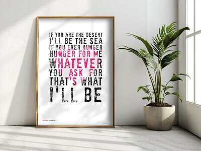 ❤ GEORGE MICHAEL ❤ Father Figure - song lyrics poster art print wham #18