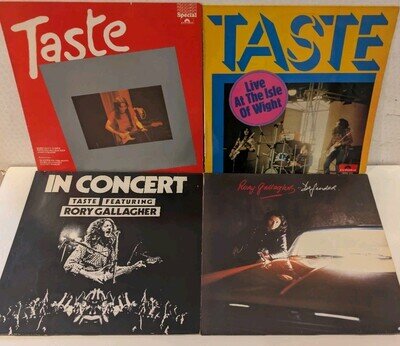 TASTE AND RORY GALLAGHER....SUPERB! SET OF 4 N/MINT VINYL LP JOBLOT COLLECTION