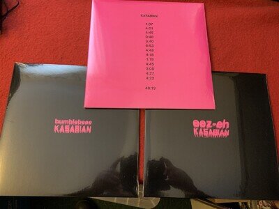 KASABIAN 3 X MINT 10" VINYL UNPLAYED 48:13 BUMBLEBEEE EEZ-EH FREE UK POSTAGE