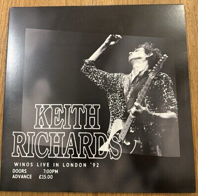 Keith Richards – Live in London ’92 (2LP Smoke Clear Vinyl) Box Set Over Rare