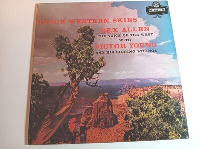 Rex Allen / Under Western Skies REISSUE VINYL LP / COUNTRY / EX / POST DEALS