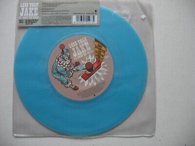 Less Than Jake – P.S. Shock The World – UK 7” single blue vinyl,Unplayed
