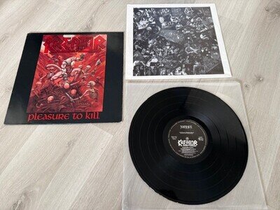 KREATOR - PLEASURE TO KILL ORG LP 1986 + OIS SODOM,SLAYER,DEATH,OBITUARY