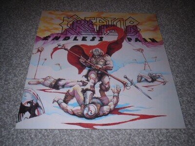 KREATOR ~ENDLESS PAIN~ AWESOME RARE FIRST PRESS LP VINYL 1985 BEST CONDITION !