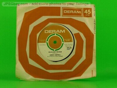 JUNIOR CAMPBELL HALLELUJAH FREEDOM (150) 2 Track 7" Single including Company Sle