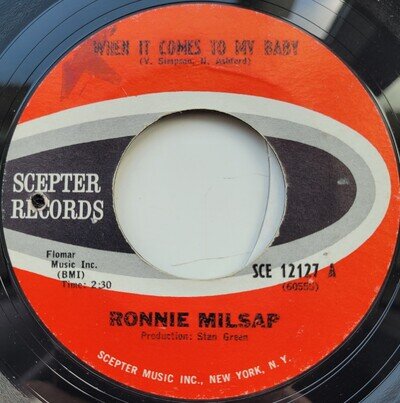 RONNIE MILSAP - WHEN IT COMES TO MY BABY - SCEPTER