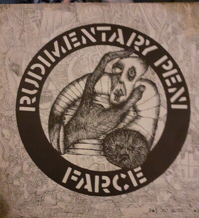 Rudimentary Peni - Farce - Vinyl EP - Crass Records - 221984/2 1982 - PUNK - NM