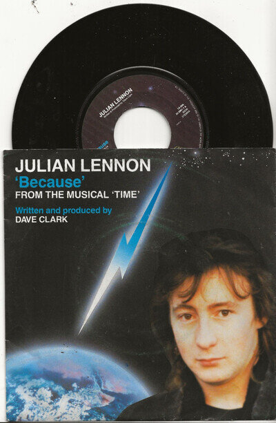 JULIAN LENNON - BECAUSE (FROM MUSICAL 'TIME') ORIGINAL SINGLE FROM HOLLAND